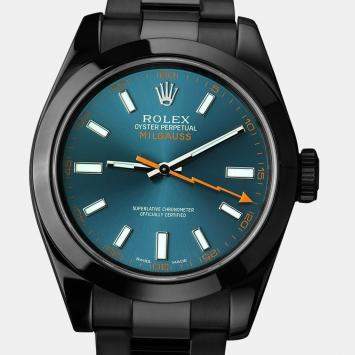 Rolex Milgauss 116400GV Automatic Blue Stainless Steel Men's Wristwatch 40 mm