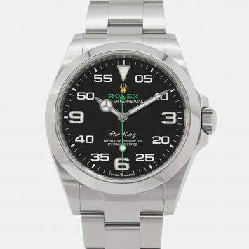 Rolex Air-King 126900 Automatic Black Stainless Steel Men's Wristwatch 40 mm