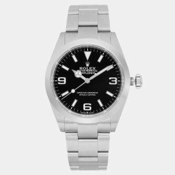 Pre Owned Rolex Explorer 224270 Automatic Black Stainless Steel Men's Wristwatch 40 mm