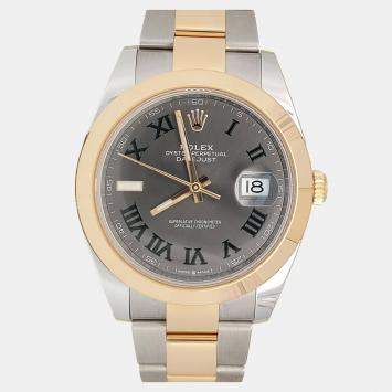 Pre Owned Rolex Datejust 126303 Automatic Slate 18K Yellow Gold Stainless Steel Men’s Wristwatch 41 mm