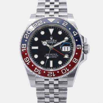 Pre Owned Rolex GMT-Master II 126710BLRO Black Stainless Steel  Automatic Men's Wristwatch 40 mm