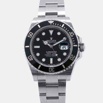 Pre Owned Rolex Submariner 126610LN Automatic Black Stainless Steel Men's Wristwatch 41 mm