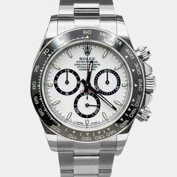 Pre Owned Rolex Cosmograph Daytona 126500LN Automatic White Stainless Steel Men's Wristwatch 40 mm