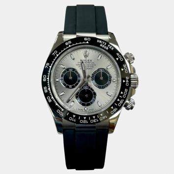 Pre Owned Rolex Cosmograph Daytona Ghost 116519LN Automatic Ceramic 18K White Gold Men's Wristwatch 40 mm