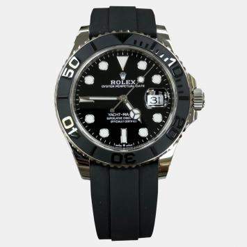 Pre Owned Rolex Yacht Master 226659 Automatic Black 18K White Gold Men's Wristwatch 42 mm