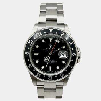 Pre Owned Rolex GMT-Master II 16710 Automatic Black Stainless Steel Men's Wristwatch 40mm