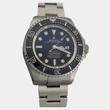 Pre Owned Rolex Sea-Dweller Deepsea 126660 Automatic Black Stainless Steel Men's Wristwatch 44mm