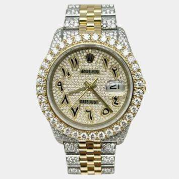Pre Owned Rolex Datejust 116233 Automatic 18K Yellow Gold & Stainless Steel and Diamonds Men's Wristwatch 36mm