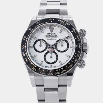 Pre Owned Rolex Cosmograph Daytona 126500LN Automatic White Stainless Steel Men's Wristwatch 40 mm
