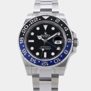 Pre Owned Rolex GMT-Master II 126710BLNR Automatic Black Stainless Steel Men's Wristwatch 40 mm