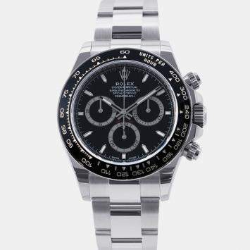 Pre Owned Rolex Datejust 126500LN Automatic Black Stainless Steel Cosmograph Daytona Men's Wristwatch 40 mm