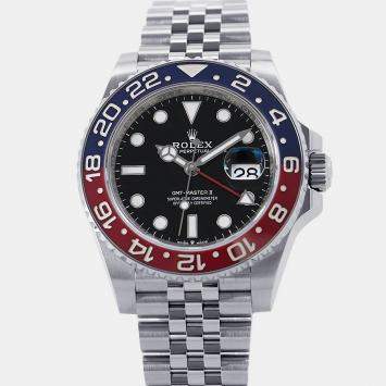 Pre Owned Rolex GMT-Master II126710BLRO Black Stainless Steel Automatic Men's Wristwatch 40mm