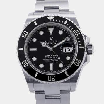 Pre Owned Rolex Submariner 126610LN Black Stainless Steel Automatic Men Wristwatch 41mm