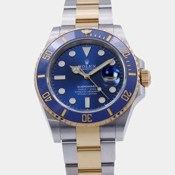 Pre Owned Rolex Submariner 126613LB Blue 18K Yellow Gold, Stainless Steel Automatic Men's Watches 41mm