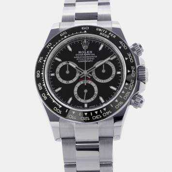 Pre Owned Rolex Cosmograph Daytona 126500LN Black Stainless Steel Automatic Men's Watches 40mm