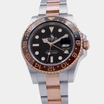 Pre Owned Rolex GMT-Master II 126711CHNR Black Rose Gold, Stainless Steel Automatic Men's Watches 40mm