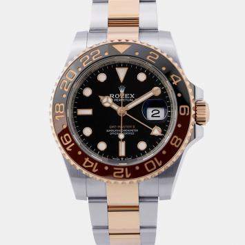 Pre Owned Rolex GMT-Master II 126711CHNR Black 18K Rose Gold, Stainless Steel Automatic Men's Wristwatch 40mm