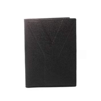 Pre Owned Saint Laurent Paris Black Leather Bifold Wallet