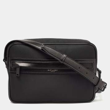 Saint Laurent Black Nylon Camp Camera Bag