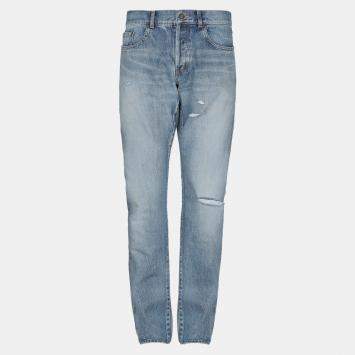 Pre Owned Saint Laurent Cotton Jeans 32