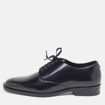 Pre Owned Saint Laurent Size 41 Black Patent Leather Derby