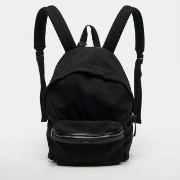 مملوكة مسبقًا Saint Laurent Classic Black Canvas Backpack