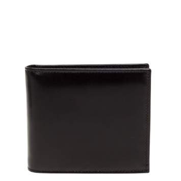 Pre Owned Saint Laurent Dark Chocolate Leather Bifold Wallet