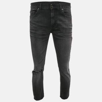 Saint Laurent Paris Blue Distressed Denim Bandana Patch Saint Laurent Paris Blue Distressed Denim Bandana Patch