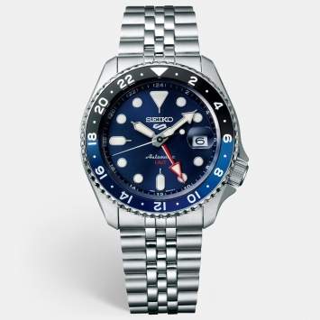 مملوكة مسبقًا Seiko 5 sports SSK003 Blue Dial Stainless Steel Men's Wristwatch 42.5 mm