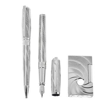 Pre Owned S.T. Dupont Spectre Limited Edition James Bond 007 Pens & Lighter Collector's Set
