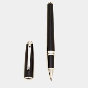 Pre Owned S.T. Dupont Olympio Chinese Lacquer Silver Tone Ballpoint Pen