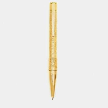 Pre Owned S.T. Dupont Pirates of the Caribbean Gold Tone Pen Set