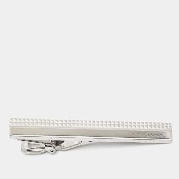 Pre Owned S.T Dupont Silver Tone Tie Pin