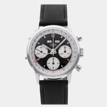 Heuer Vintage Carrera 12 Dato Triple Calendar Chronograph 36 mm Manual Winding Men's Wristwatch 36MM