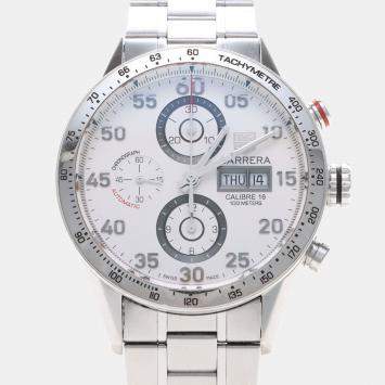Pre Owned Tag Heuer Carrera CV2A11 Automatic Stainless Steel Men's Wristwatch 44 mm