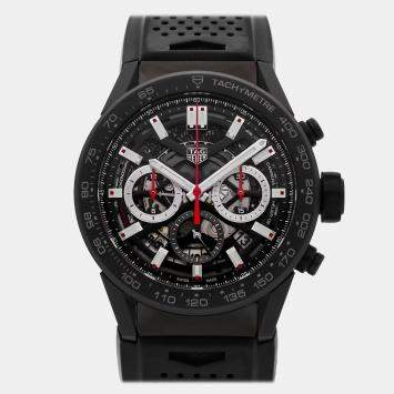 Pre Owned ساعة كرونوغراف كاريرا مملوكة مسبقًا تاغ هوير CBG2A90.FT6173