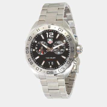 Pre Owned Tag Heuer Black Stainless Steel Formula 1 WAZ111A.BA0875 Quartz Men's Wristwatch 41 mm