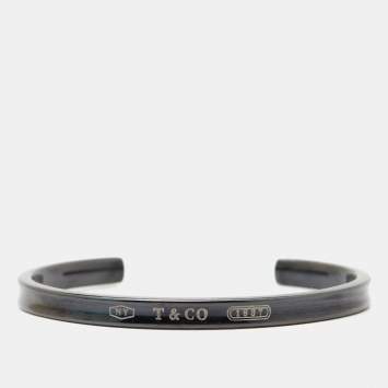Pre Owned Tiffany & Co. T & Co. 1837 Titanium Cuff Bracelet