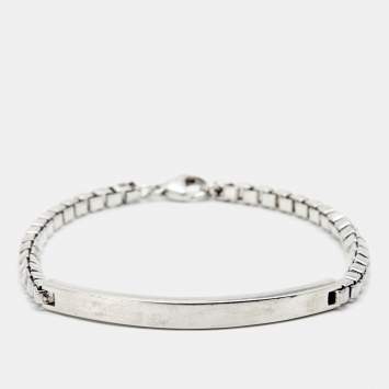 Pre Owned Tiffany & Co. Venetian Link I.D. Sterling Silver Bracelet