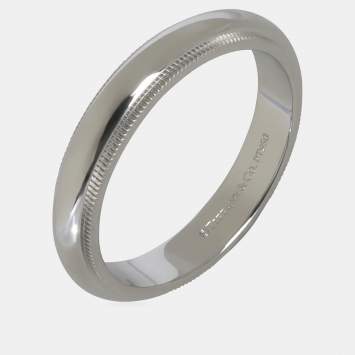 Pre Owned خاتم تيفاني آند كو تيفاني توقيذر ميليغرين بلاتينيوم مقاس EU 61