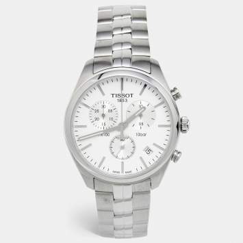 Pre Owned Tissot Silver Stainless Steel T-Sport PR100 T101.417.11.031.00 Men's Wristwatch 41 mm