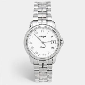 مملوكة مسبقًا Tissot Seastar A665/765 White Dial Stainless Steel Men's Wristwatch 36 mm