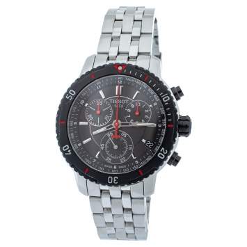 Pre Owned Tissot Black Stainless Steel T-Sport PRS200 T067417A Men's Wristwatch 42 mm