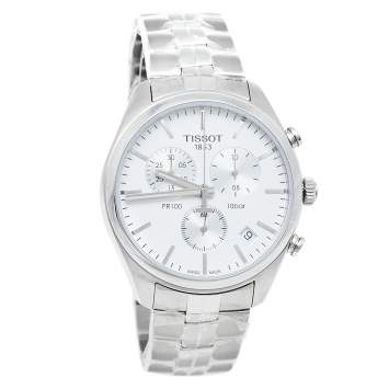 Pre Owned Tissot Silver Stainless Steel T Sport PR100 T101.417.11.031.00 Men's Wristwatch 41 mm