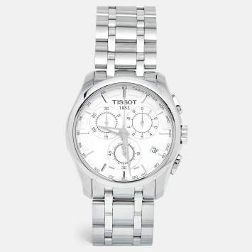 Pre Owned Tissot Silver Stainless Steel Couturier T035.617.11.031.00  Men's Wristwatch 41 mm