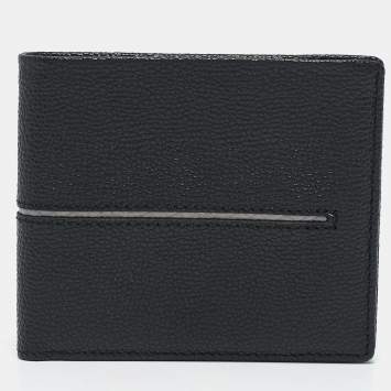 Pre Owned Tod's Black Leather Bifold Wallet