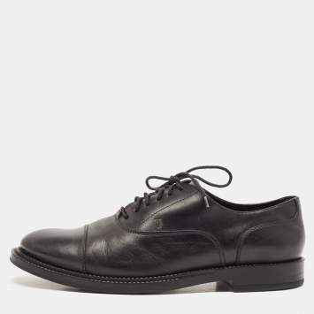 Tod's Black Leather Lace Up Derby Size 44
