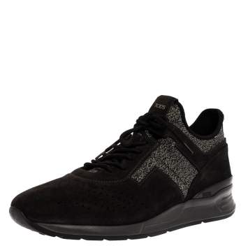 Pre Owned Tod's Black Suede Low Top Sneaker Size 45.5