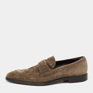 مملوكة مسبقًا Tod's Brown Suede Slip-on Loafers Size 42.5