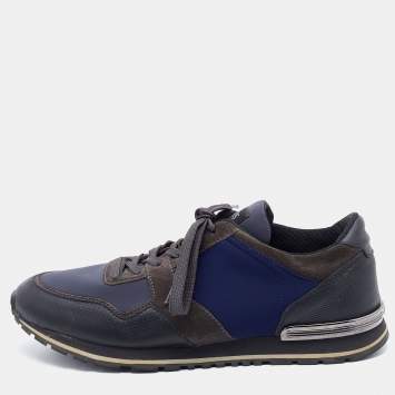 Pre Owned Tod's Multicolor Neoprene and Suede Low Top Sneakers Size 44
